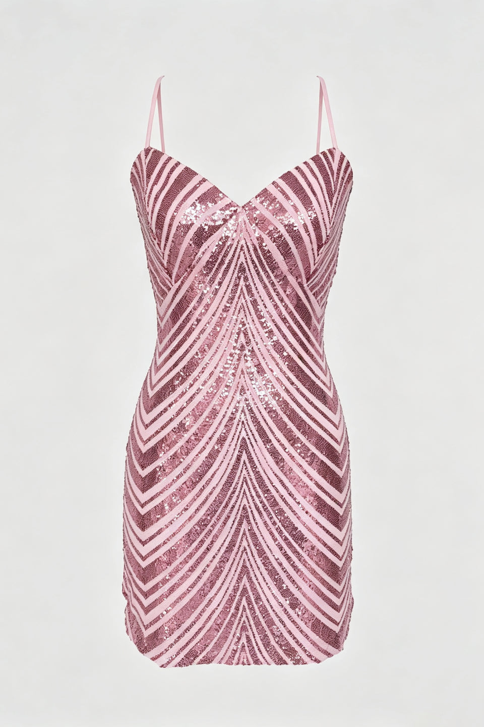 Blush Prism Sequin Mini Dress