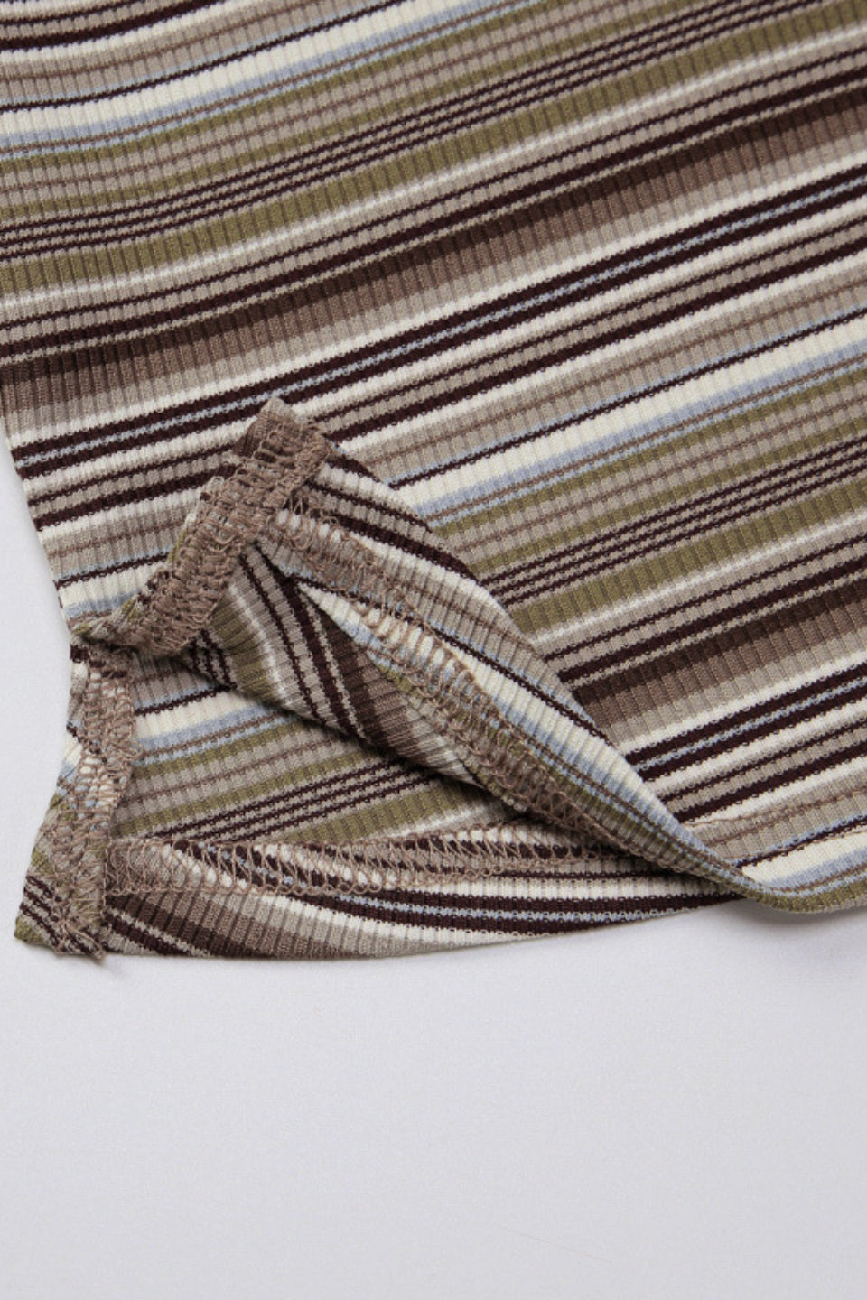 Cocoa Stripe Knit Set