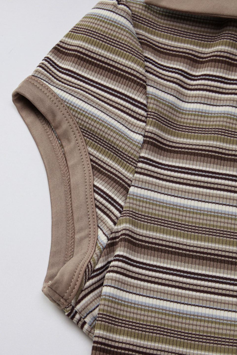 Cocoa Stripe Knit Set
