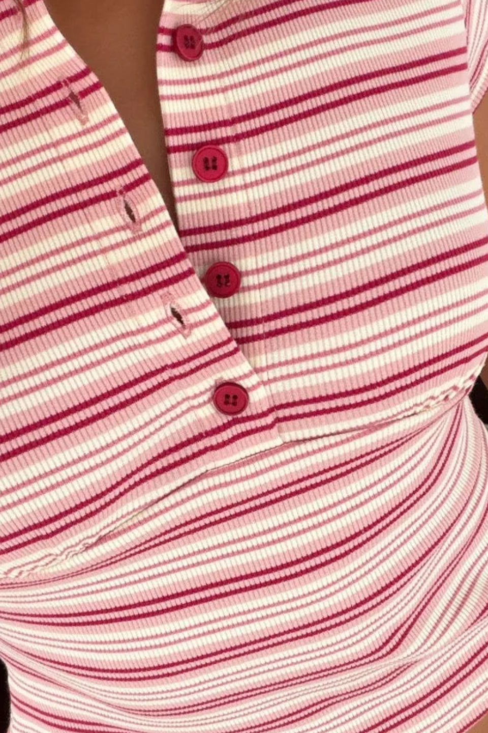 Ruby Stripe Knit Set