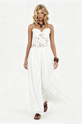 Ivory Petal Maxi Dress