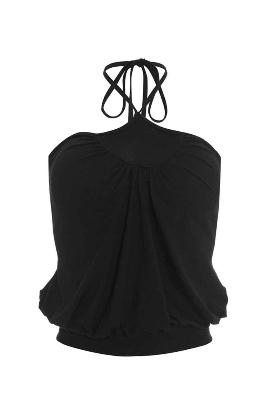 Noir Crisscross Cami Top