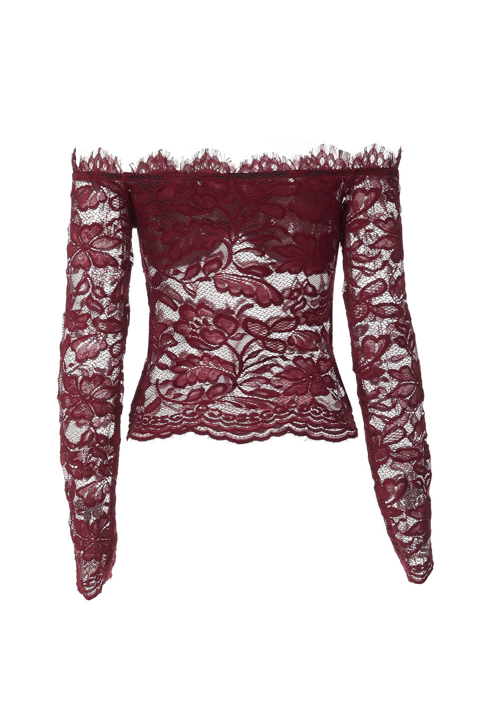 Burgundy Lace Muse Top