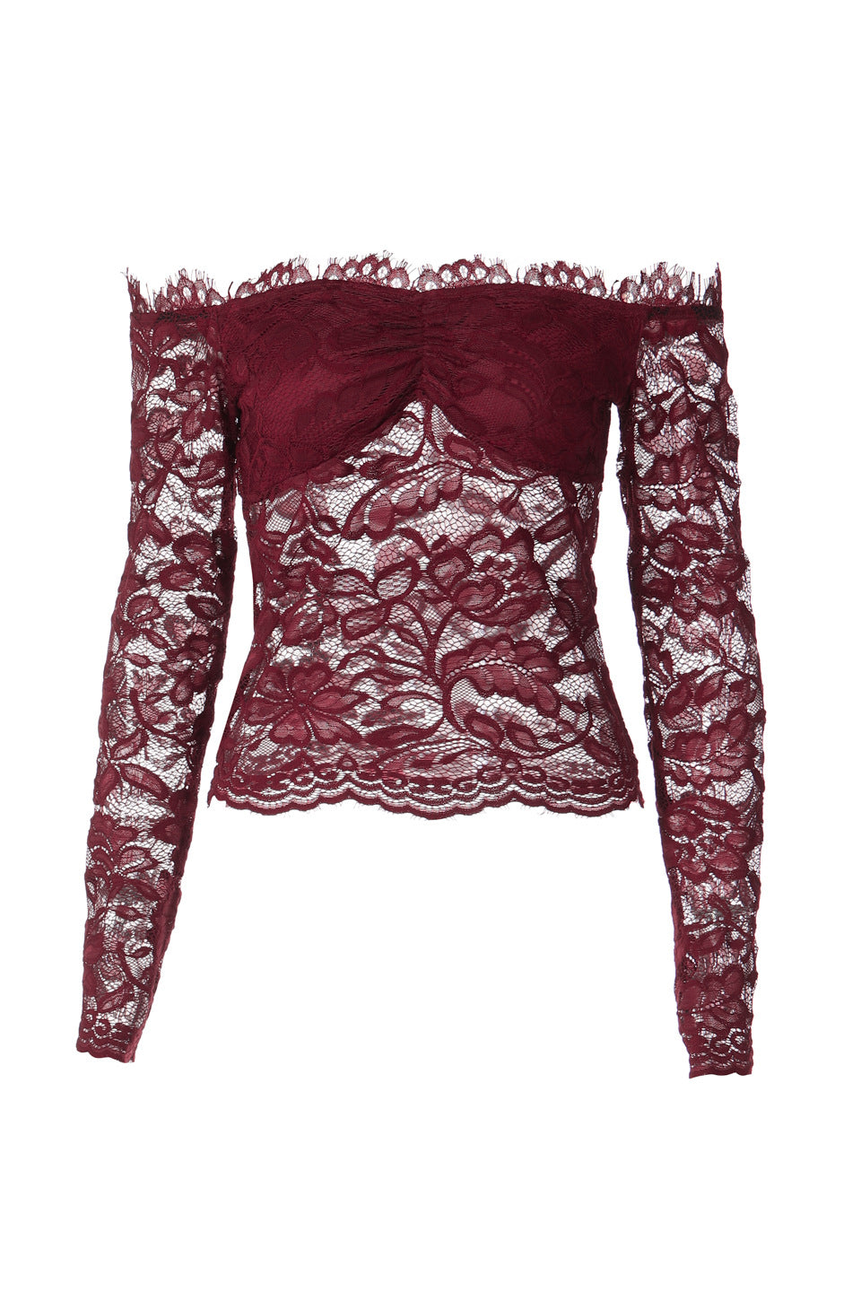Burgundy Lace Muse Top