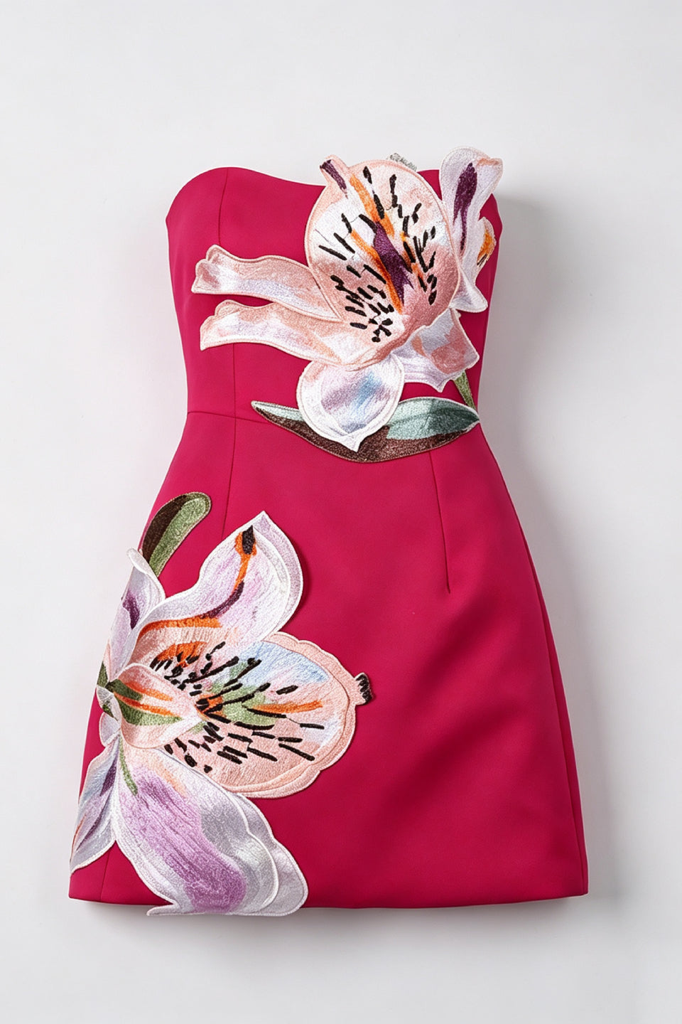 Fuchsia Lily Bodycon Mini Dress