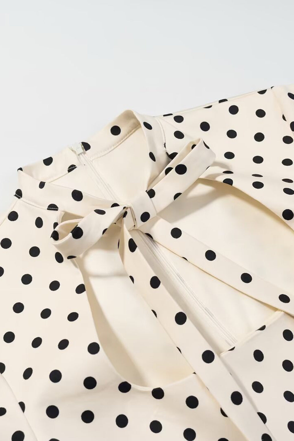Polka Dot Bow Mini Dress
