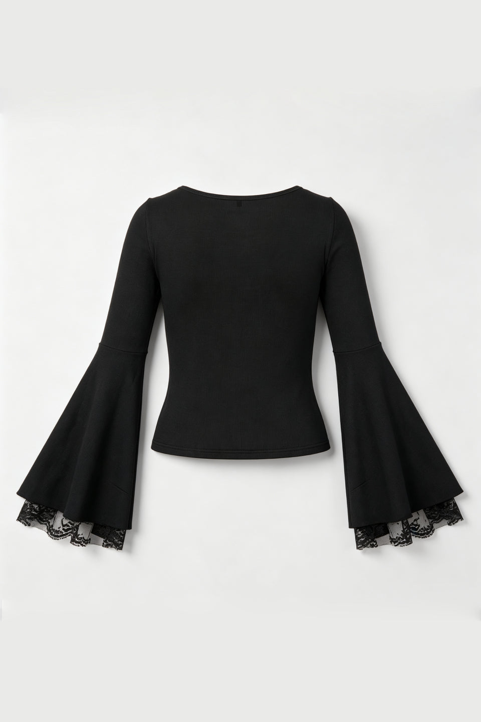 Noir Lace Trim Top