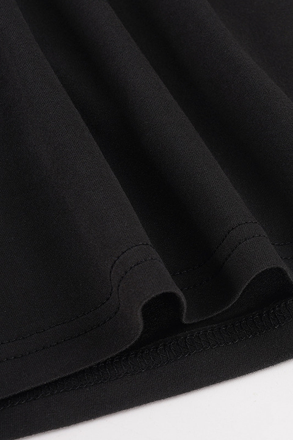 Noir Lace Trim Top