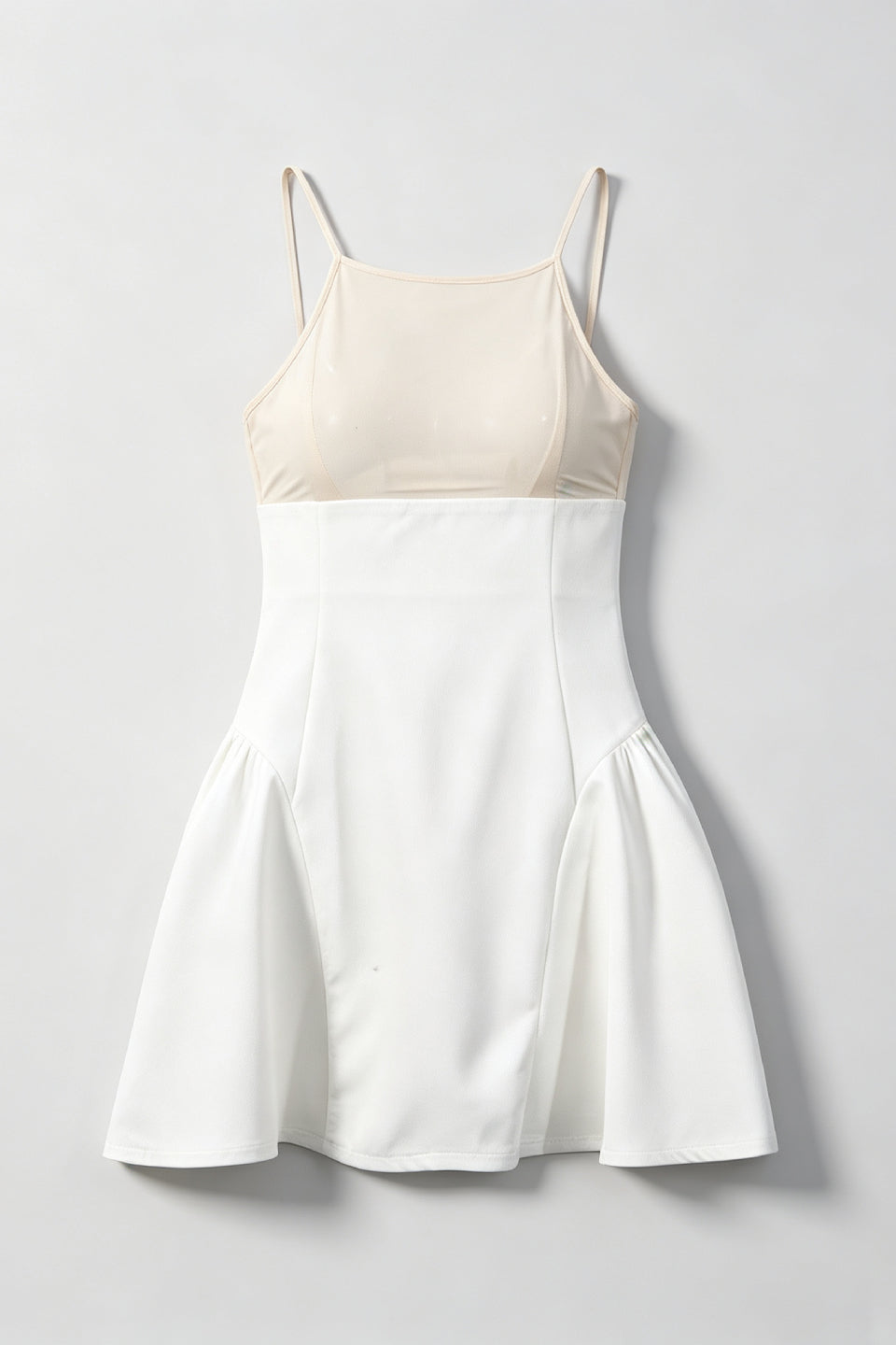 Ivory Floral Cape Mini Dress