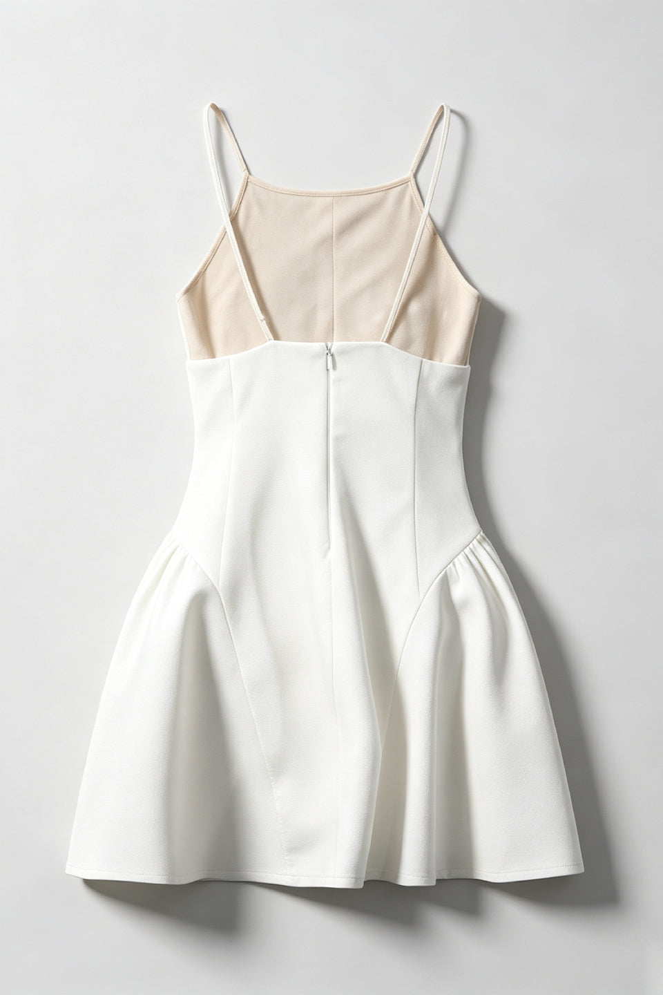 Ivory Floral Cape Mini Dress