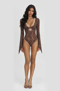 Mocha Twist Lace Bodysuit