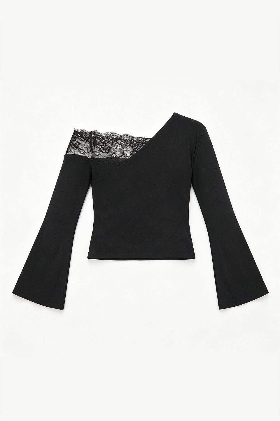 Noir Floral Wrap Top