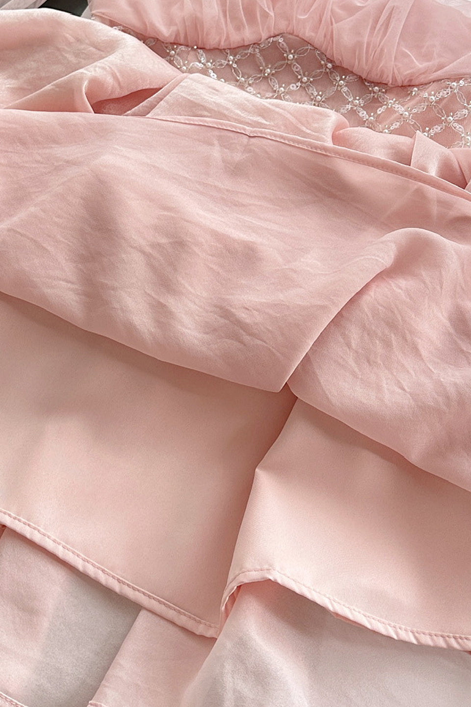 Blush Bow Corset Midi Dress