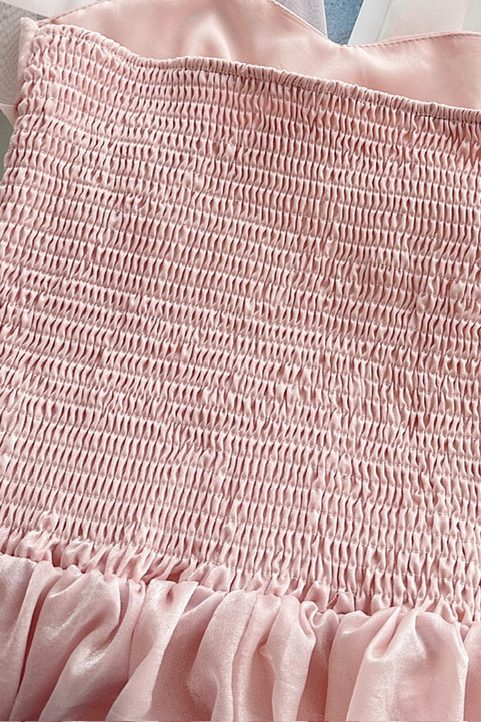 Blush Bow Corset Midi Dress