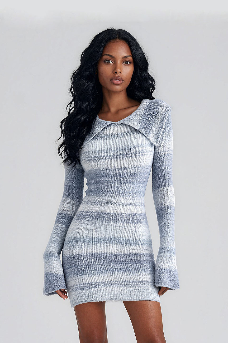 Blue Fairy Stripe Mini Dress
