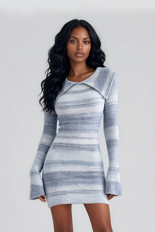 Blue Fairy Stripe Mini Dress