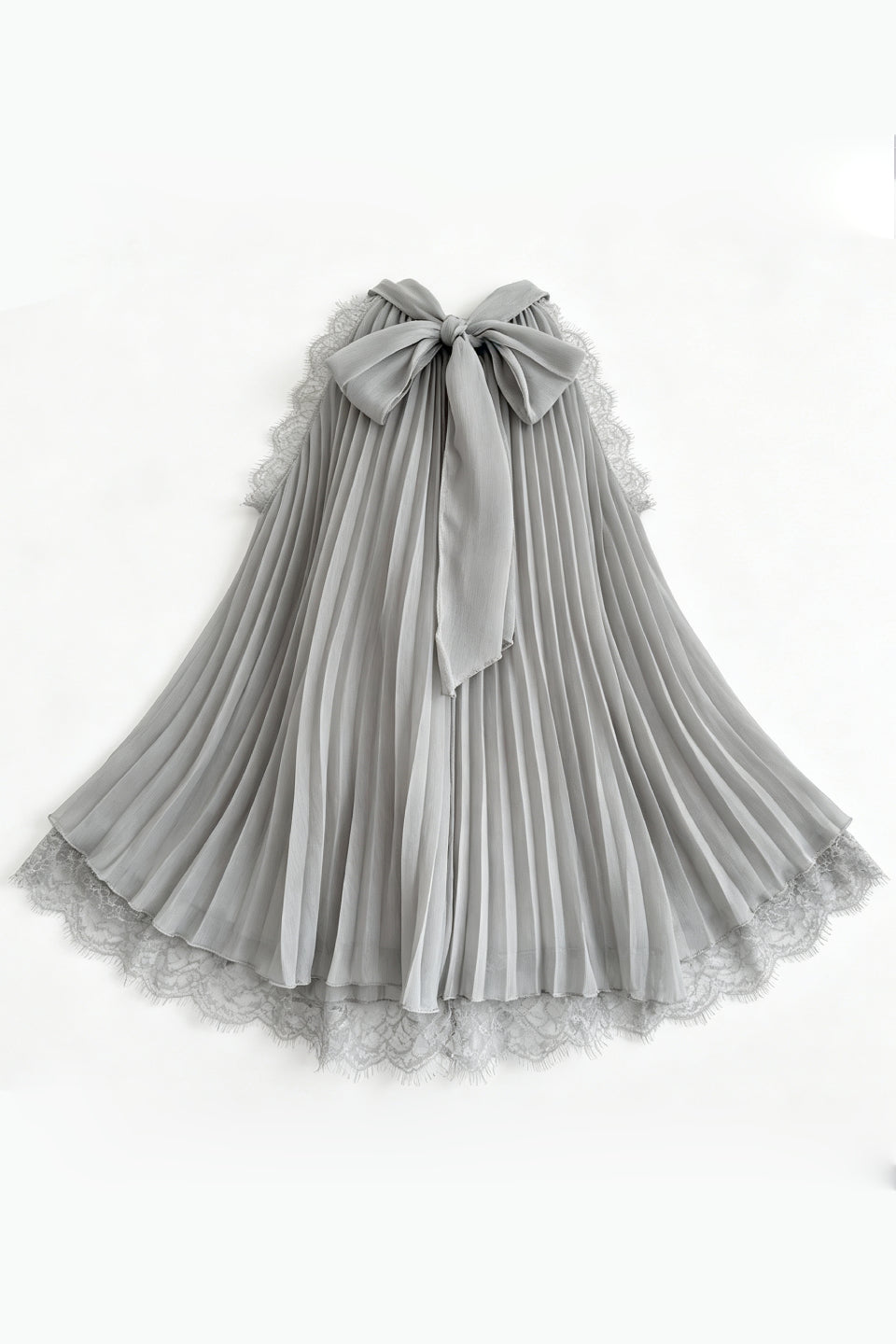 Bow Chiffon Skort Mini Dress Set