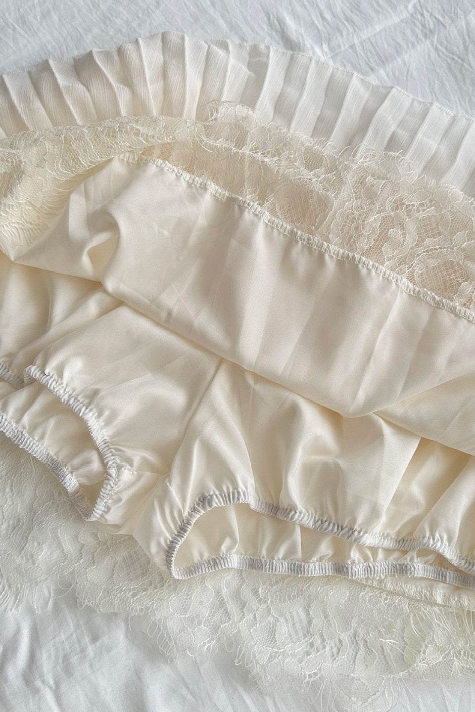 Bow Chiffon Skort Mini Dress Set