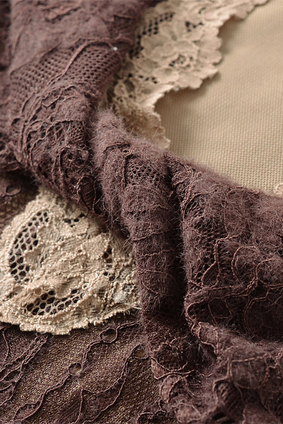 Mocha Twist Lace Bodysuit