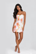 Pink Lily Strapless Mini Dress