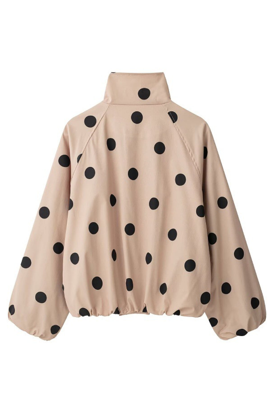 Beige Dot Button Jacket