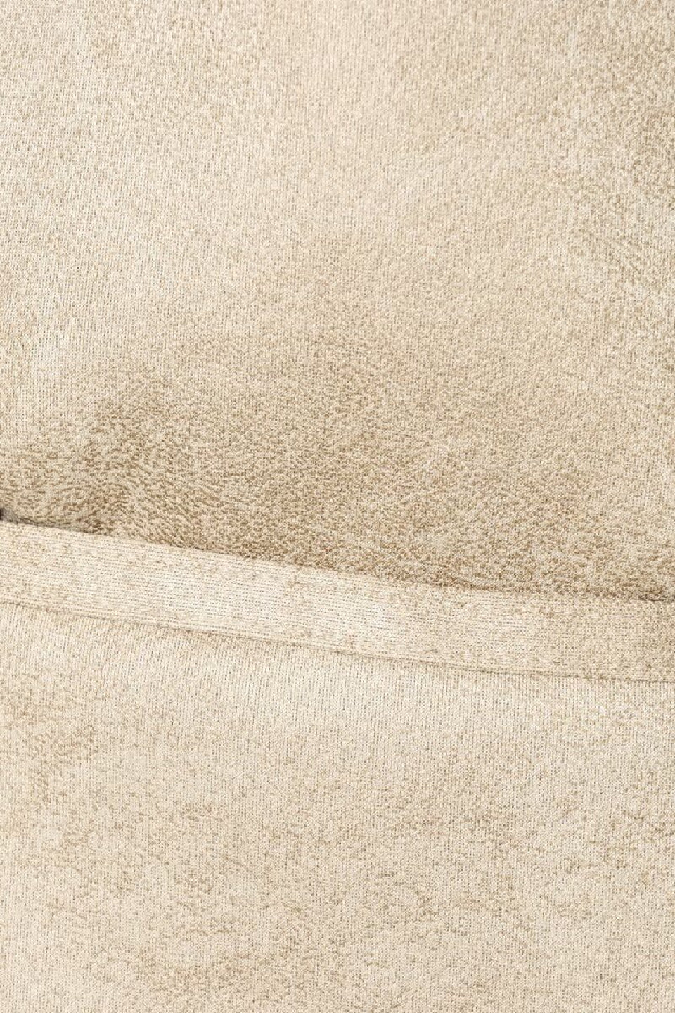 Beige Buckle Shearling Jacket