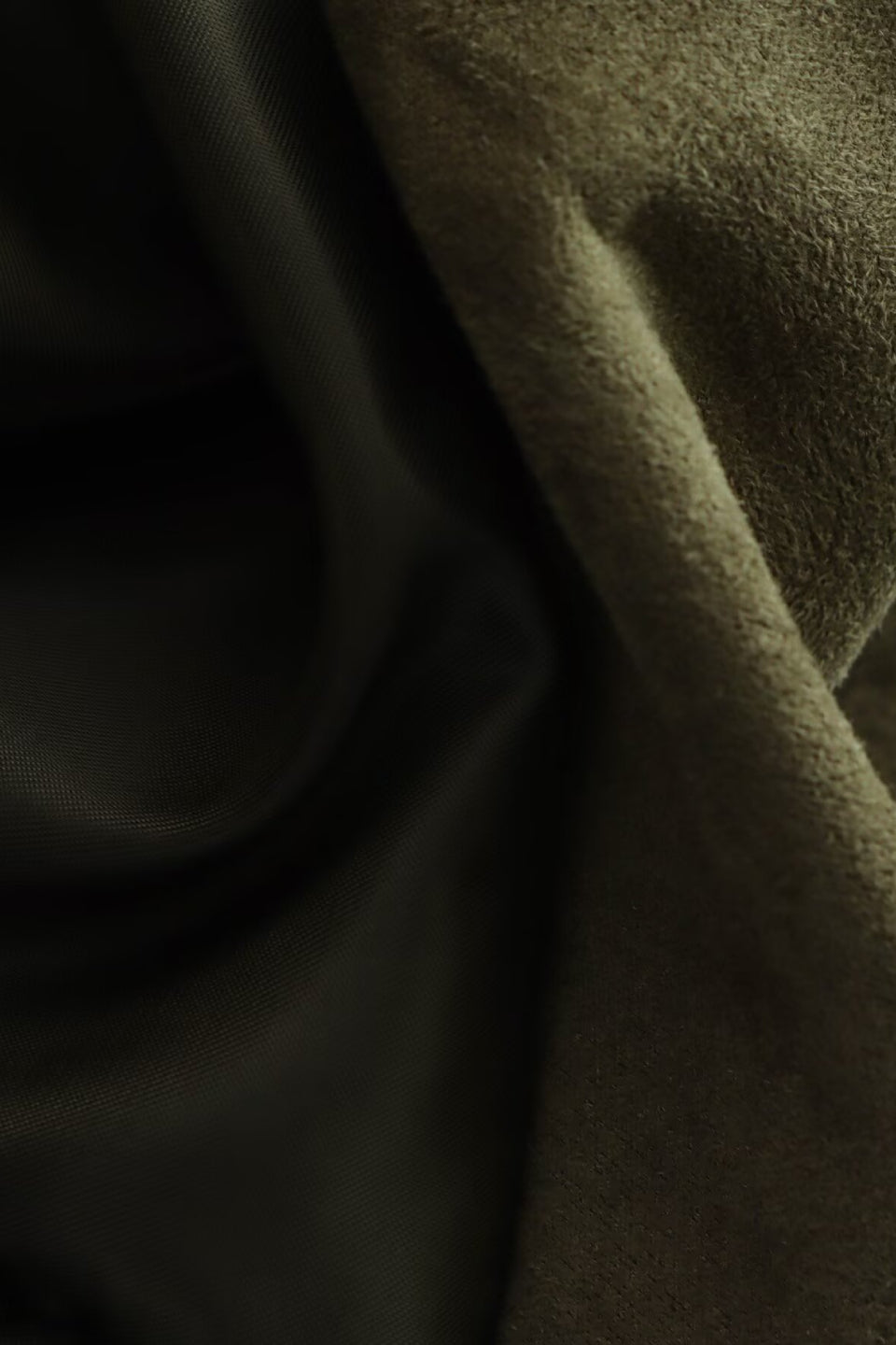 Olive Batwing Suede Jacket