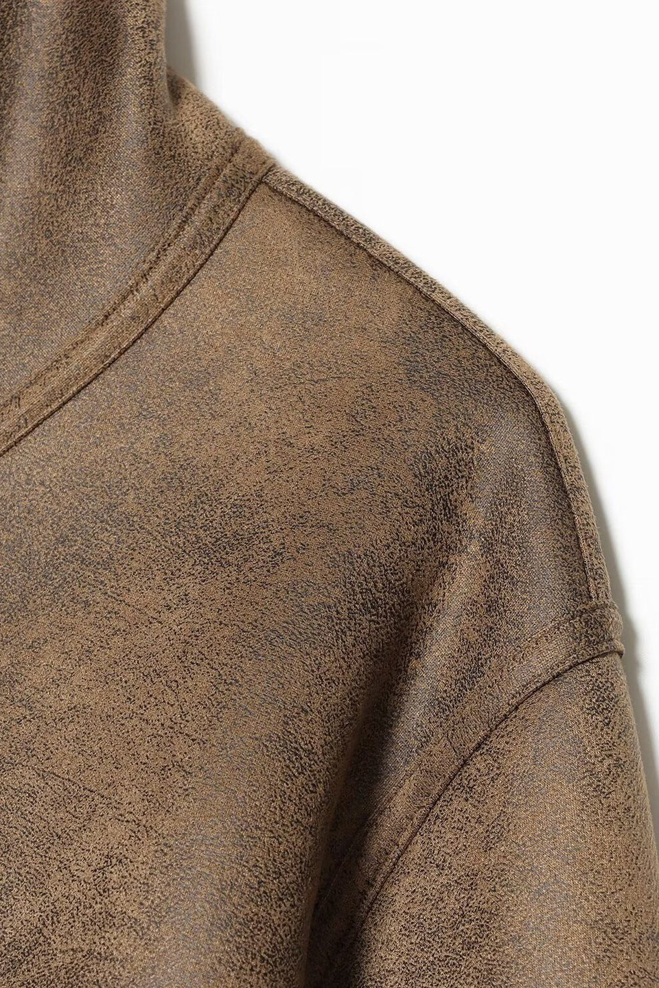 Mocha Buckle Shearling Jacket